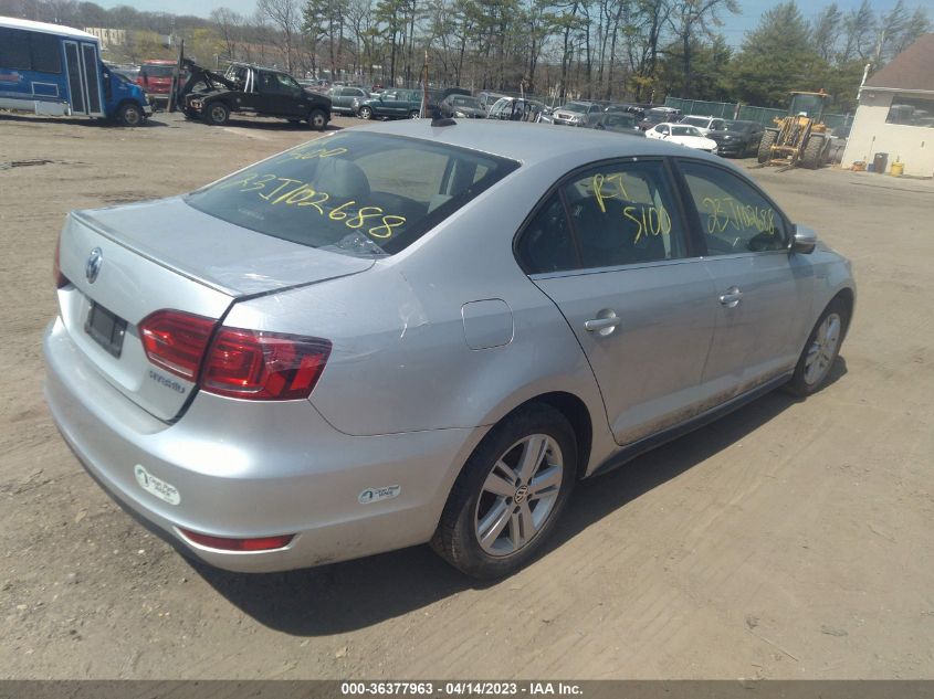 2014 VOLKSWAGEN JETTA SEDAN HYBRID SEL - 3VW637AJ9EM220076