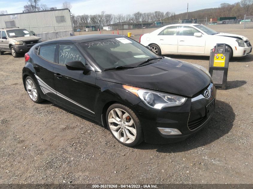 2013 HYUNDAI VELOSTER W/GRAY INT - KMHTC6AD8DU116825