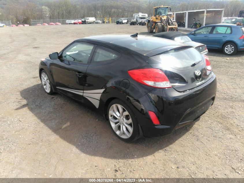 2013 HYUNDAI VELOSTER W/GRAY INT - KMHTC6AD8DU116825