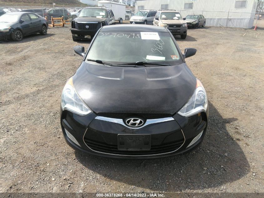 2013 HYUNDAI VELOSTER W/GRAY INT - KMHTC6AD8DU116825