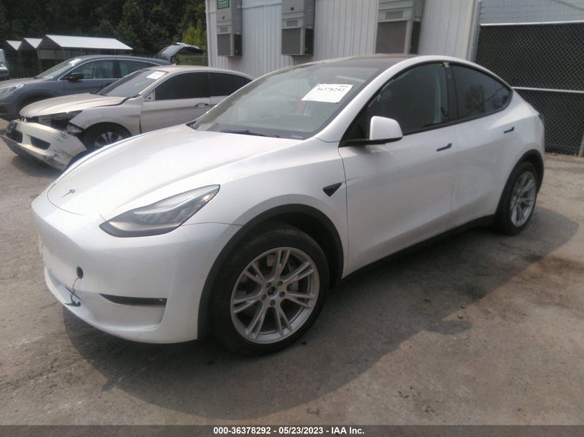 VIN 5YJYGDEE7MF180739 2021 TESLA MODEL Y LONG RANGE