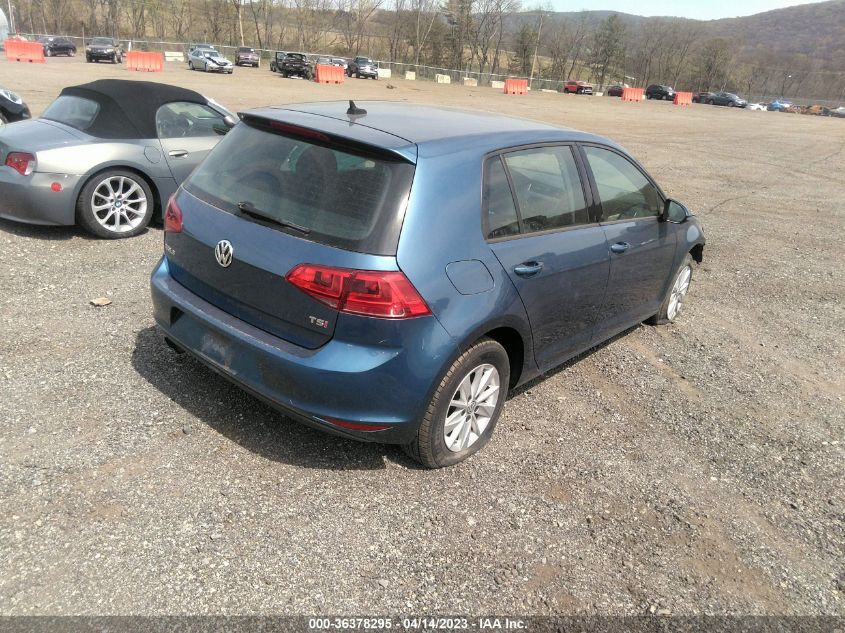 2015 VOLKSWAGEN GOLF TSI S - 3VW217AU1FM013066