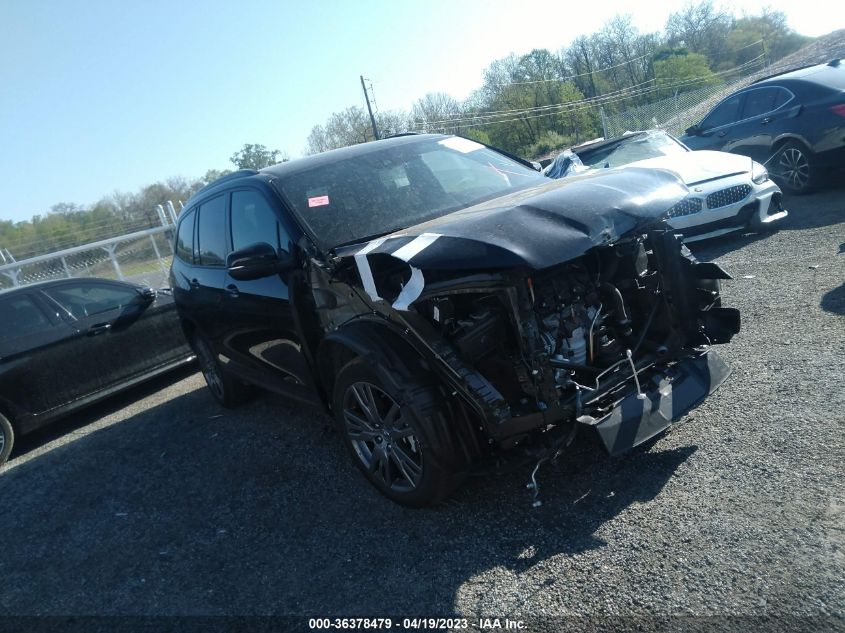 5FNYF6H3XNB041280 HONDA PILOT SPORT 2022