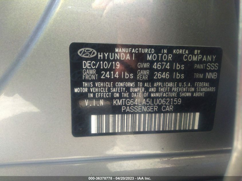 2020 GENESIS G70 2.0T - KMTG64LA5LU062159