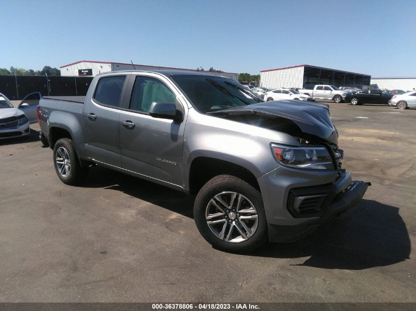 2021 CHEVROLET COLORADO 2WD WORK TRUCK - 1GCGSBEN2M1231619