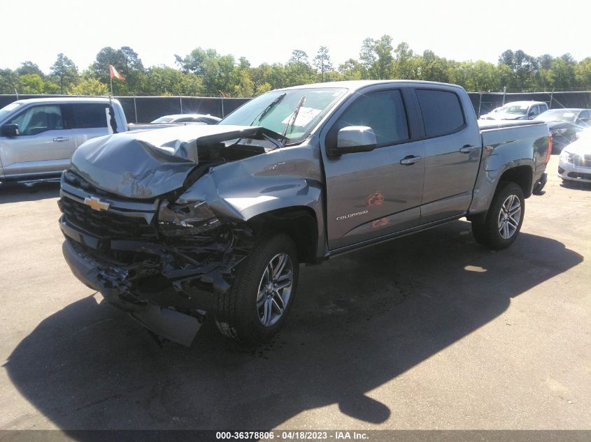 2021 CHEVROLET COLORADO 2WD WORK TRUCK - 1GCGSBEN2M1231619
