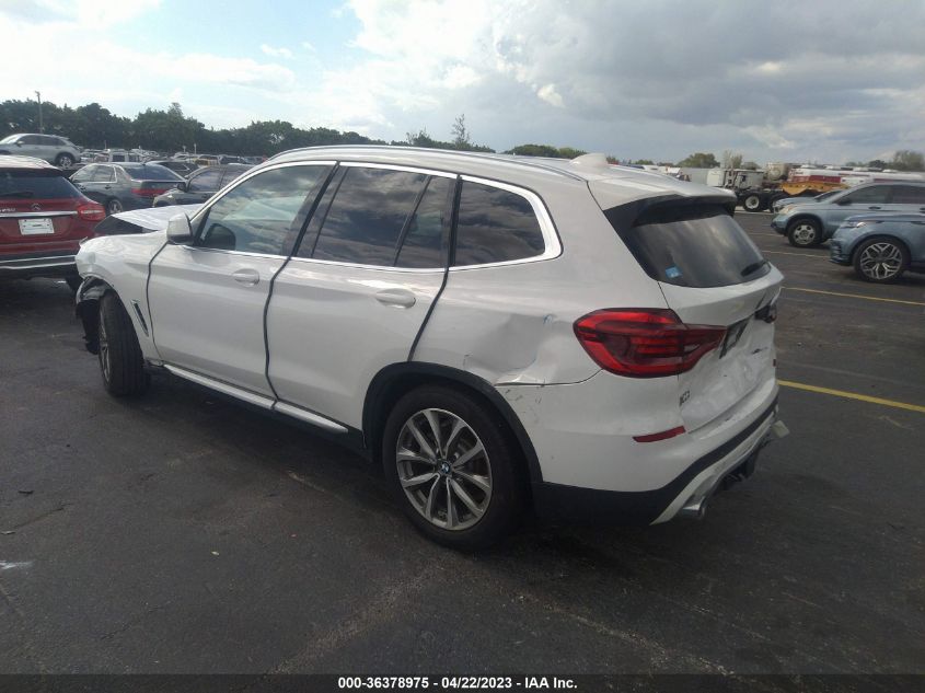 2019 BMW X3 XDRIVE30I - 5UXTR9C5XKLP91152