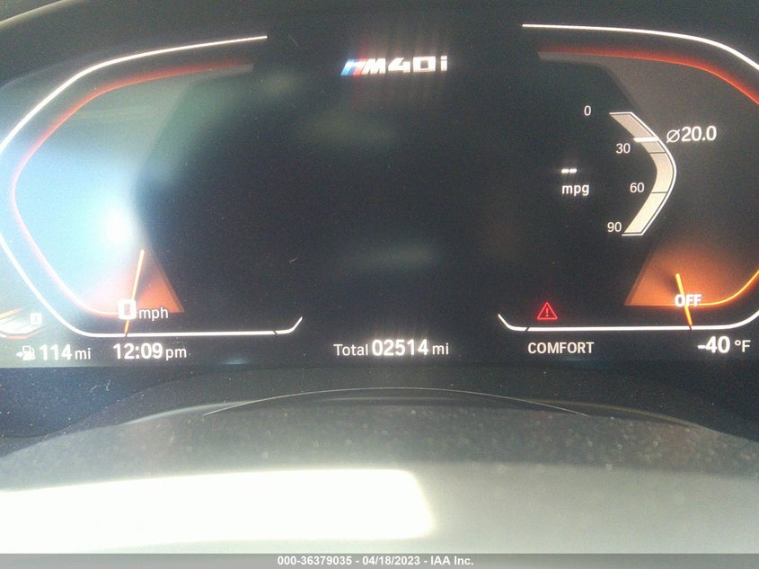 VIN 5UX43DT02N9N13666 2022 BMW X4 M40I
