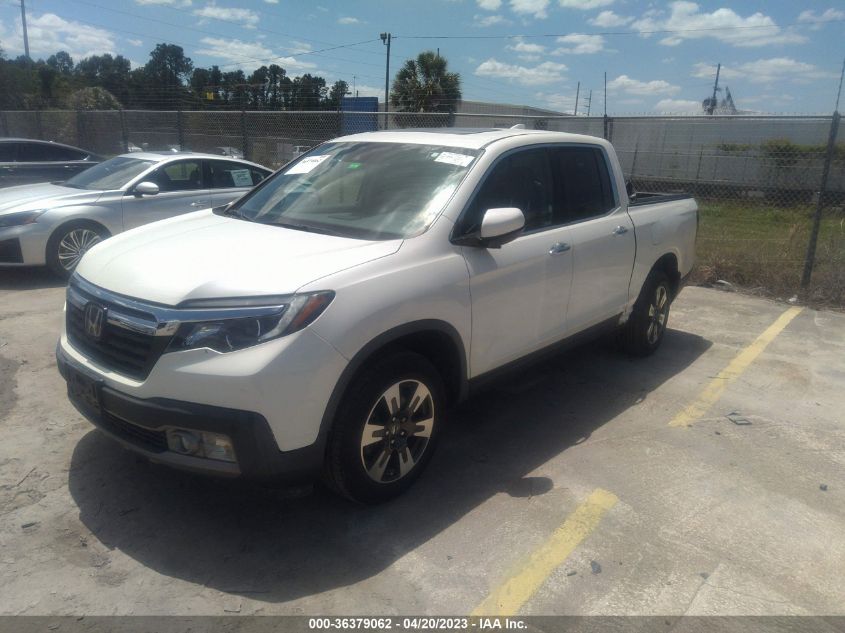 2019 HONDA RIDGELINE RTL-E - 5FPYK3F75KB028696