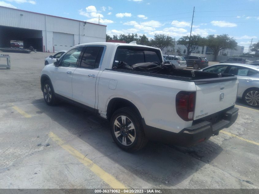 2019 HONDA RIDGELINE RTL-E - 5FPYK3F75KB028696