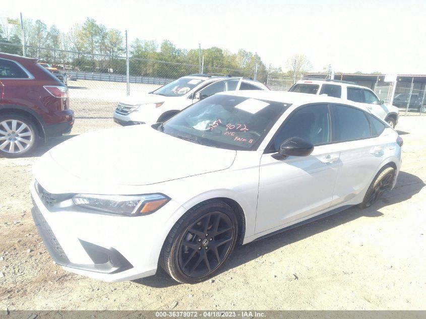 2022 HONDA CIVIC HATCHBACK SPORT - 19XFL2H81NE020490