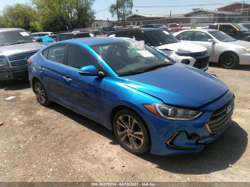 2017 HYUNDAI ELANTRA LIMITED - 5NPD84LF2HH055985