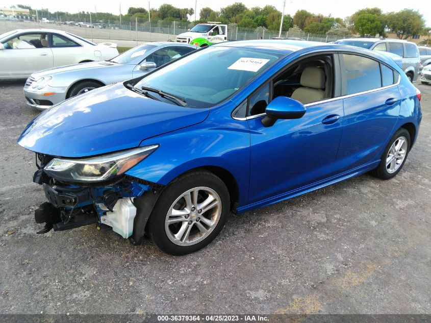 2018 CHEVROLET CRUZE LT - 3G1BE6SM9JS610592