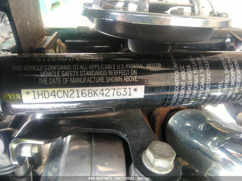 2008 HARLEY-DAVIDSON XL883 - 1HD4CN2168K427631