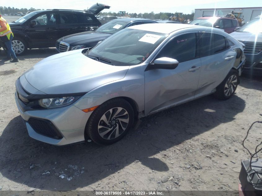 2018 HONDA CIVIC HATCHBACK LX - SHHFK7H21JU217237