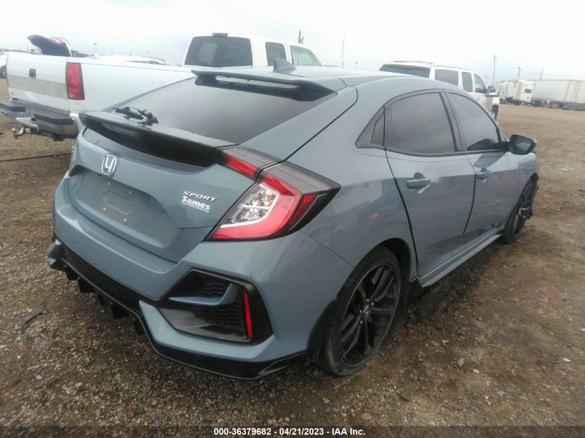 2021 HONDA CIVIC HATCHBACK SPORT - SHHFK7H46MU207485