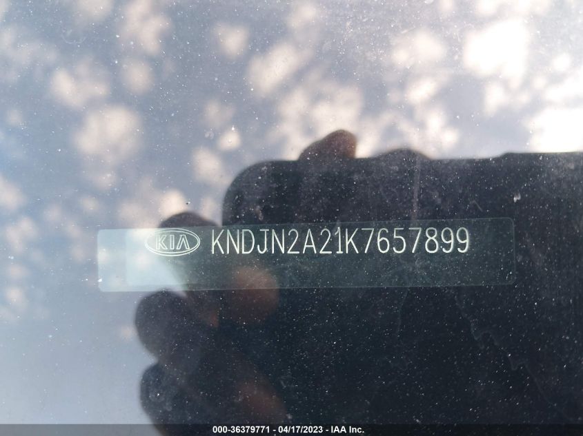 2019 KIA SOUL BASE - KNDJN2A21K7657899