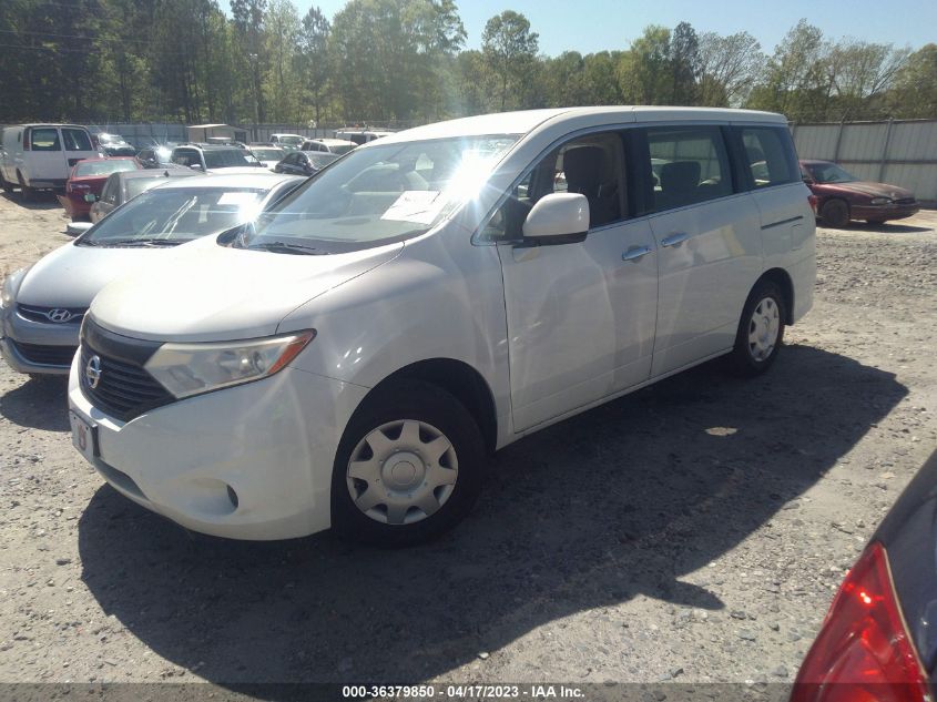 2013 NISSAN QUEST S - JN8AE2KP3D9071002
