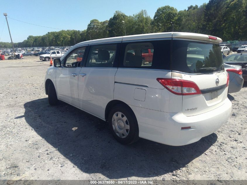 2013 NISSAN QUEST S - JN8AE2KP3D9071002