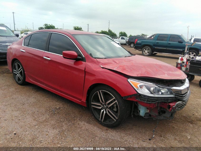 2017 HONDA ACCORD SEDAN SPORT - 1HGCR2F5BHA231933
