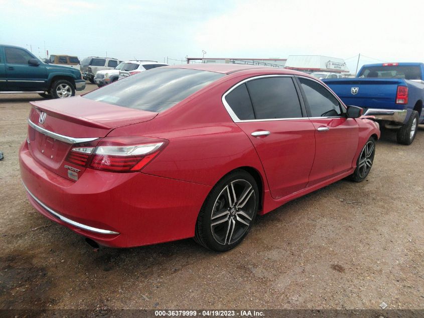 2017 HONDA ACCORD SEDAN SPORT - 1HGCR2F5BHA231933