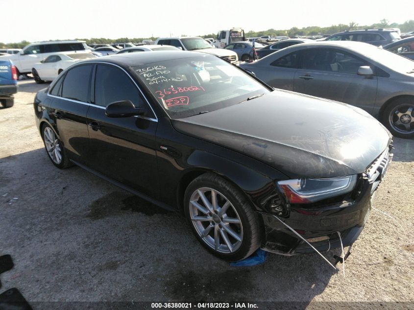 2014 AUDI A4 PREMIUM PLUS - WAUFFAFL7EA043748