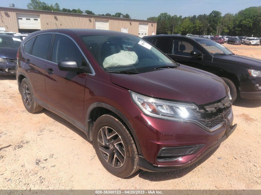 2016 HONDA CR-V SE - 2HKRM3H48GH533618