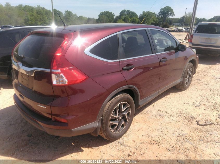 2016 HONDA CR-V SE - 2HKRM3H48GH533618