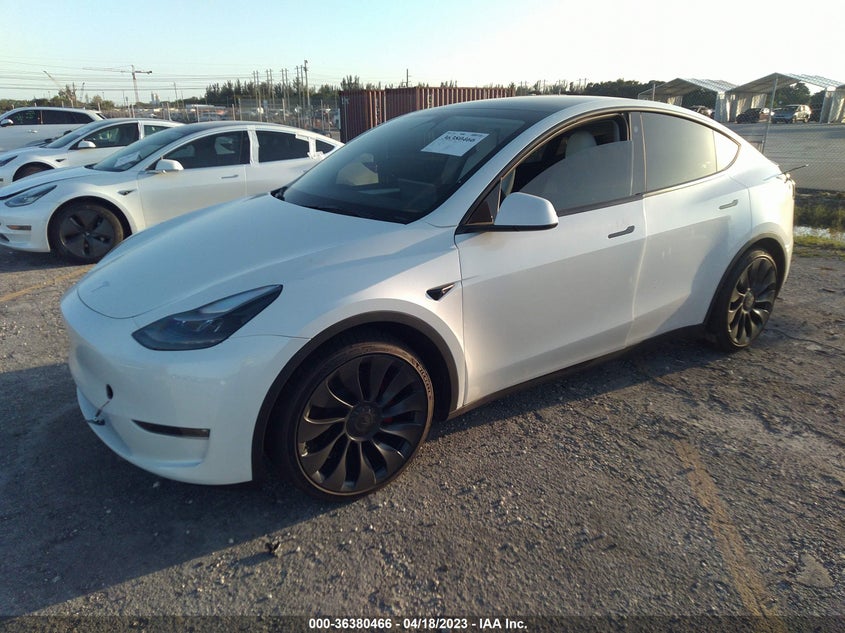 VIN 7SAYGDEF2PF700071 2023 TESLA MODEL Y PERFORMANCE