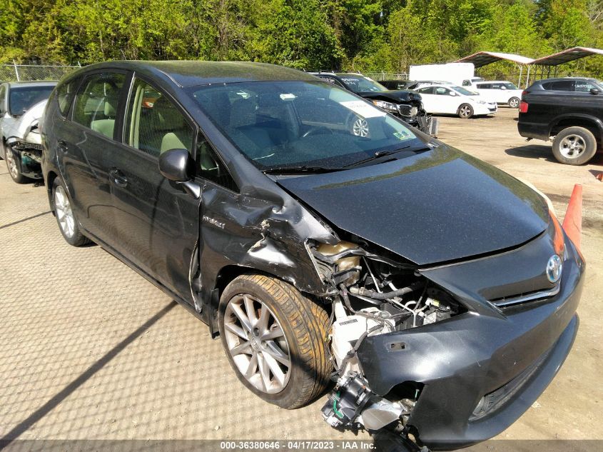 2013 TOYOTA PRIUS V TWO/THREE/FIVE - JTDZN3EU8D3284164