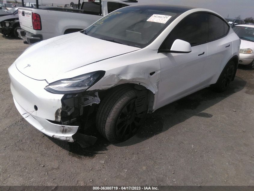 2022 TESLA MODEL Y LONG RANGE - 7SAYGDEE6NF317643