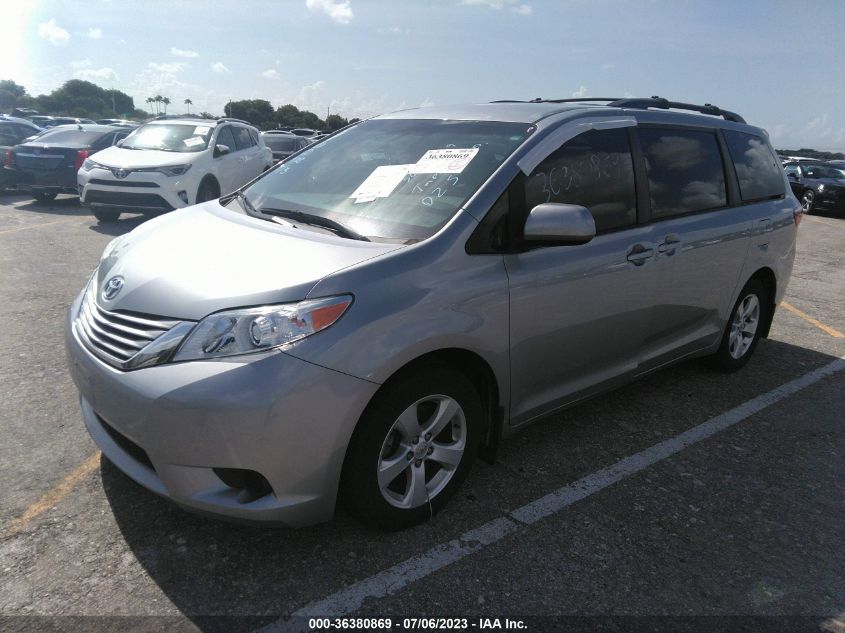 2017 TOYOTA SIENNA LE/SE - 5TDKZ3DC8HS850116