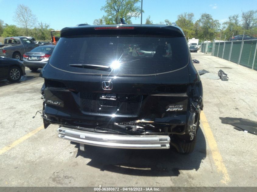 2022 HONDA PILOT ELITE - 5FNYF6H02NB047967