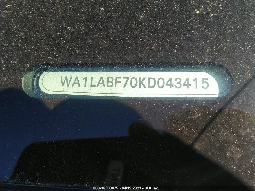 WA1LABF70KD043415 Audi Q7 PREMIUM PLUS 9