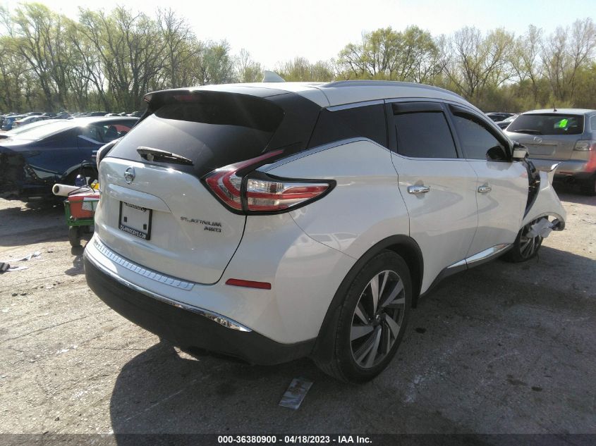 2017 NISSAN MURANO PLATINUM - 5N1AZ2MH3HN144223