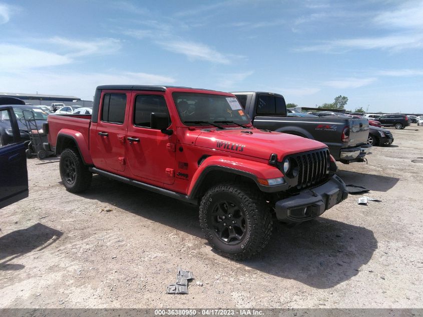 2021 JEEP GLADIATOR WILLYS SPORT - 1C6HJTAG0ML602387