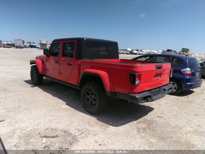 2021 JEEP GLADIATOR WILLYS SPORT - 1C6HJTAG0ML602387