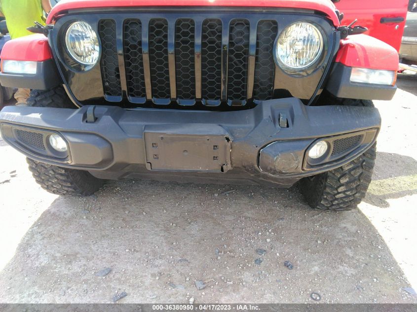 2021 JEEP GLADIATOR WILLYS SPORT - 1C6HJTAG0ML602387