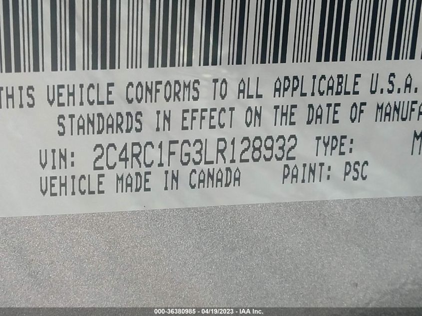 2020 CHRYSLER PACIFICA TOURING - 2C4RC1FG3LR128932