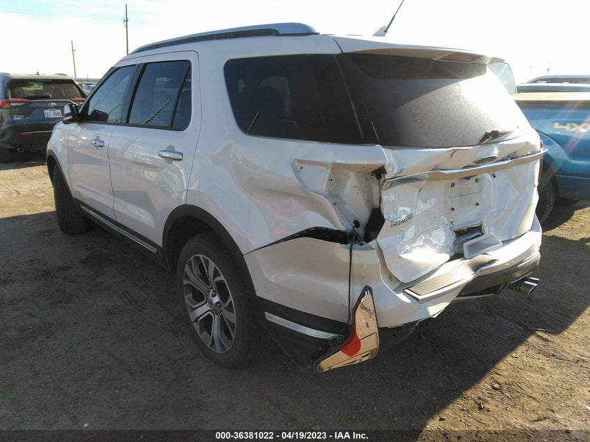 VIN 1FM5K8HT3JGA35455 2018 FORD EXPLORER PLATINUM