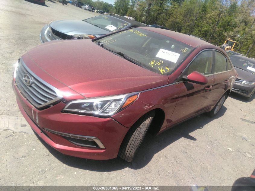 2015 HYUNDAI SONATA 2.4L SE - 5NPE24AF4FH222482