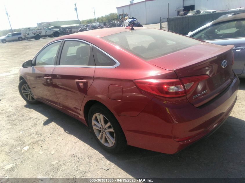 2015 HYUNDAI SONATA 2.4L SE - 5NPE24AF4FH222482