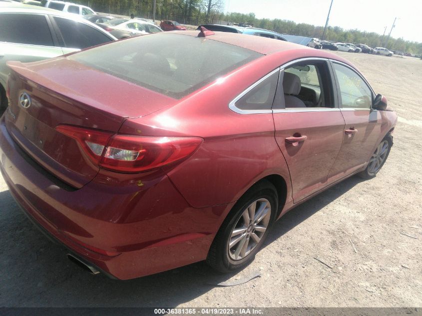 2015 HYUNDAI SONATA 2.4L SE - 5NPE24AF4FH222482