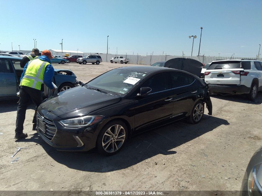 2017 HYUNDAI ELANTRA LIMITED - 5NPD84LF3HH208714