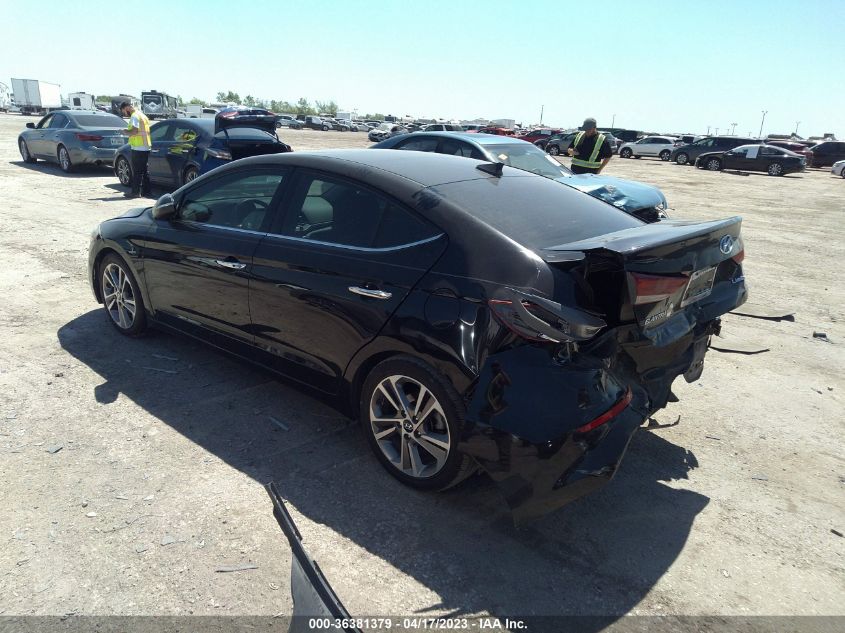 2017 HYUNDAI ELANTRA LIMITED - 5NPD84LF3HH208714