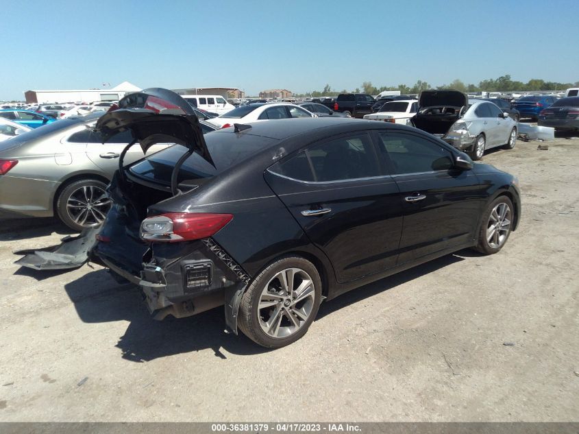 2017 HYUNDAI ELANTRA LIMITED - 5NPD84LF3HH208714