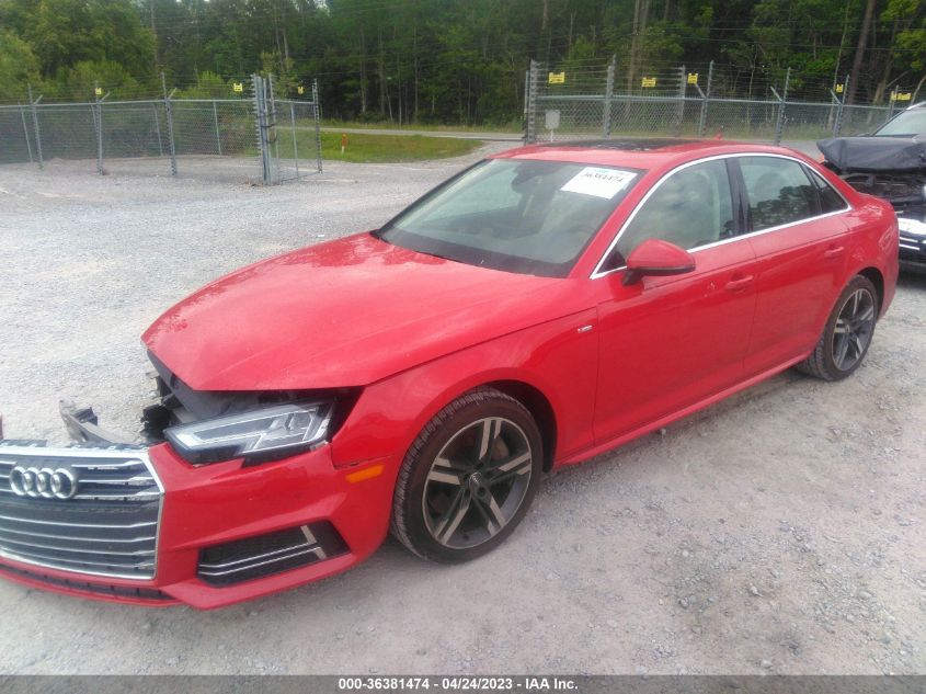 2017 AUDI A4 PREMIUM PLUS - WAULNAF45HN036969