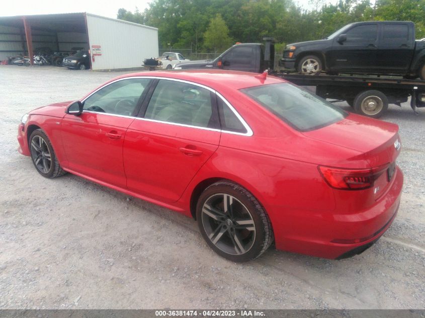 2017 AUDI A4 PREMIUM PLUS - WAULNAF45HN036969