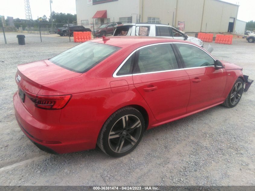 2017 AUDI A4 PREMIUM PLUS - WAULNAF45HN036969