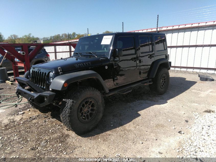 2016 JEEP WRANGLER UNLIMITED WILLYS WHEELER - 1C4BJWDG7GL343994